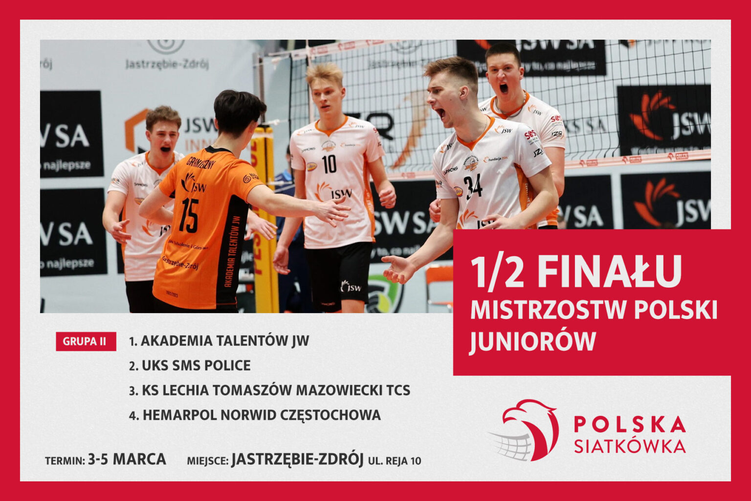 Najlepsi juniorzy w Polsce zagrają w Jastrzębiu